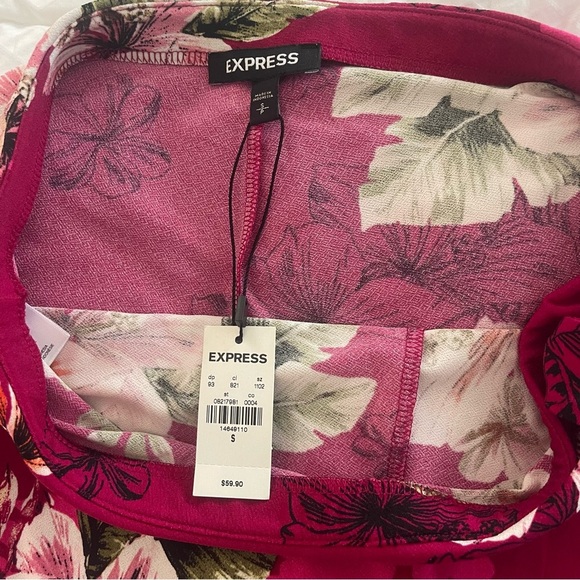 Express Floral Wrap Skirt - Picture 3 of 6